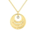 thumbnail image 1 of Personalized Planet Women's Engraved Nesting Circles with Birthstone Necklace, 1 of 4