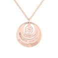 thumbnail image 1 of Personalized Planet Women's Engraved Nesting Circles with Tree of Life Necklace, 1 of 4