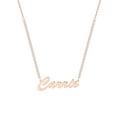 thumbnail image 1 of Personalized Planet Women's Hollywood Script Name Plaque CZ Chain Necklace, 1 of 5
