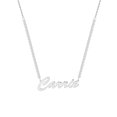 thumbnail image 1 of Personalized Planet Women's Hollywood Script Name Plaque CZ Chain Necklace, 1 of 5