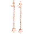 thumbnail image 1 of Personalized Planet Women's Initial Earring with Star Dangle Button Drop Earrings, 1 of 5