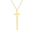thumbnail image 1 of Personalized Planet Women's Personalized Lowercase Script Name Cross Necklace, 1 of 4