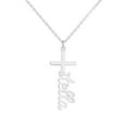 thumbnail image 1 of Personalized Planet Women's Personalized Lowercase Script Name Cross Necklace, 1 of 4