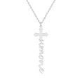 thumbnail image 1 of Personalized Planet Women's Personalized Lowercase Script Name Cross Necklace, 1 of 4