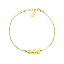 Personalized Planet Women's Petite Old English Angel Number Bracelet