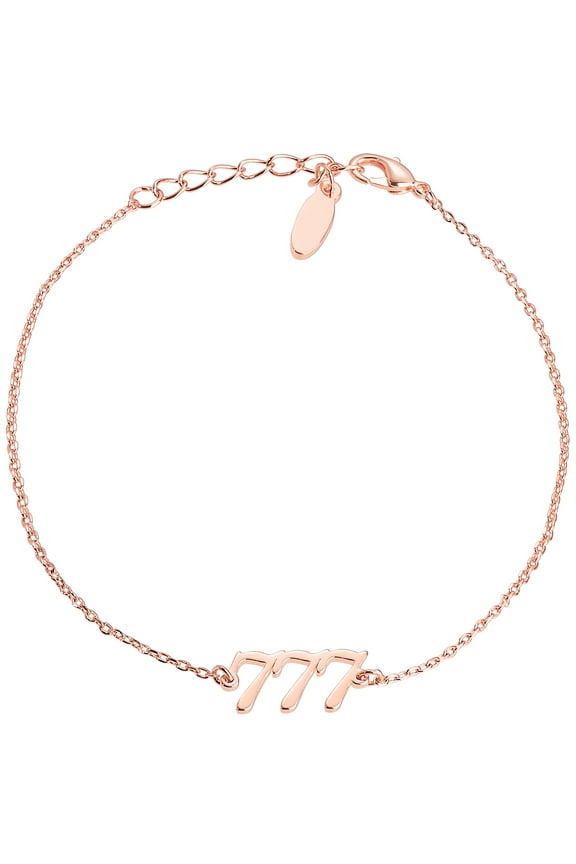 Women's Petite Script Angel Number Bracelet
