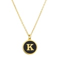 thumbnail image 1 of Personalized Planet Women's Round Enamel Initial Necklace, 1 of 4