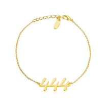 Personalized Planet Women's Script Angel Number Bracelet