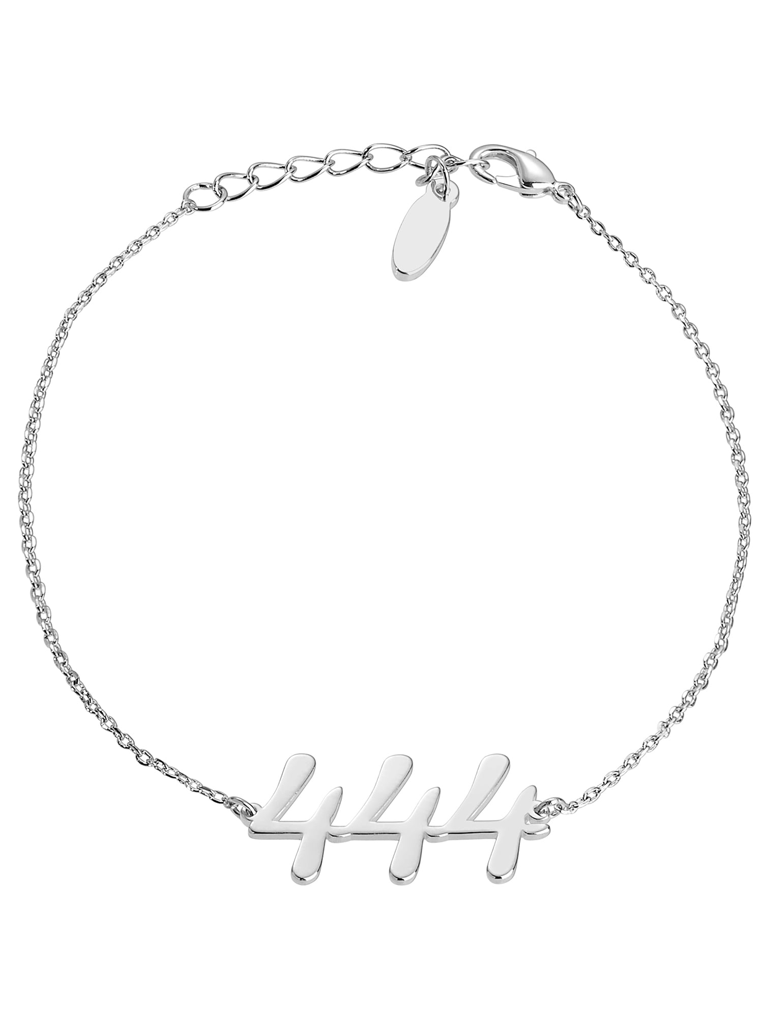 Personalized Planet Women's Script Angel Number Bracelet