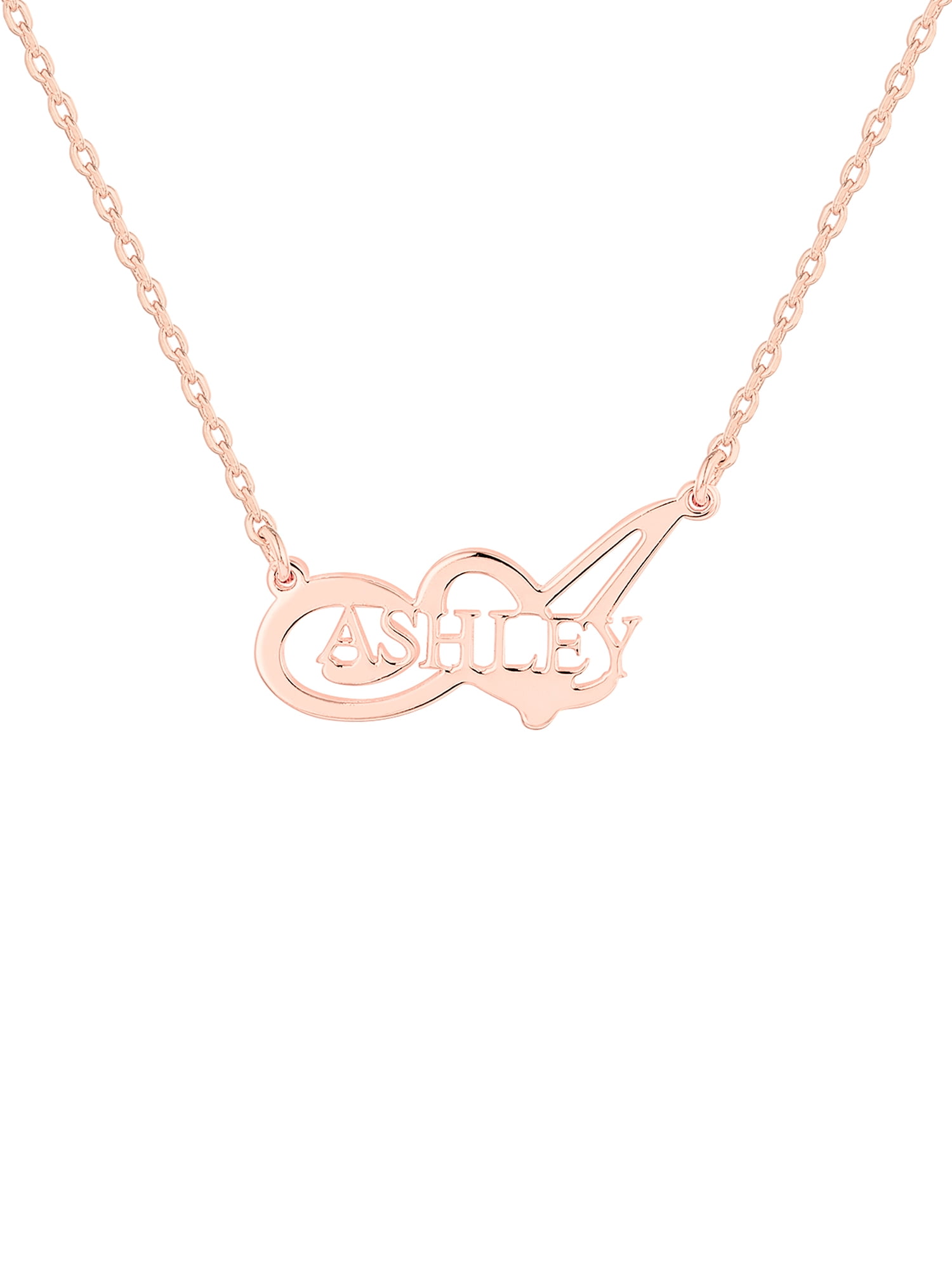 Personalized Planet Women's Script Initial and Name Necklace