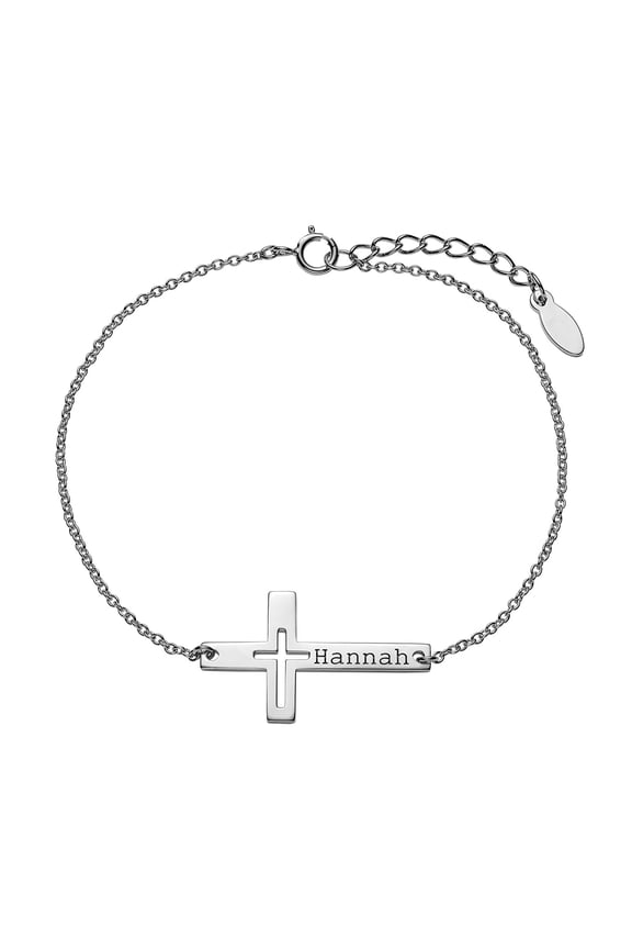 Women's Script Name with Outline Necklace