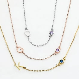 Personalized Planet Women s Rose Gold Plated Petite Script Nameplate Necklace Walmart