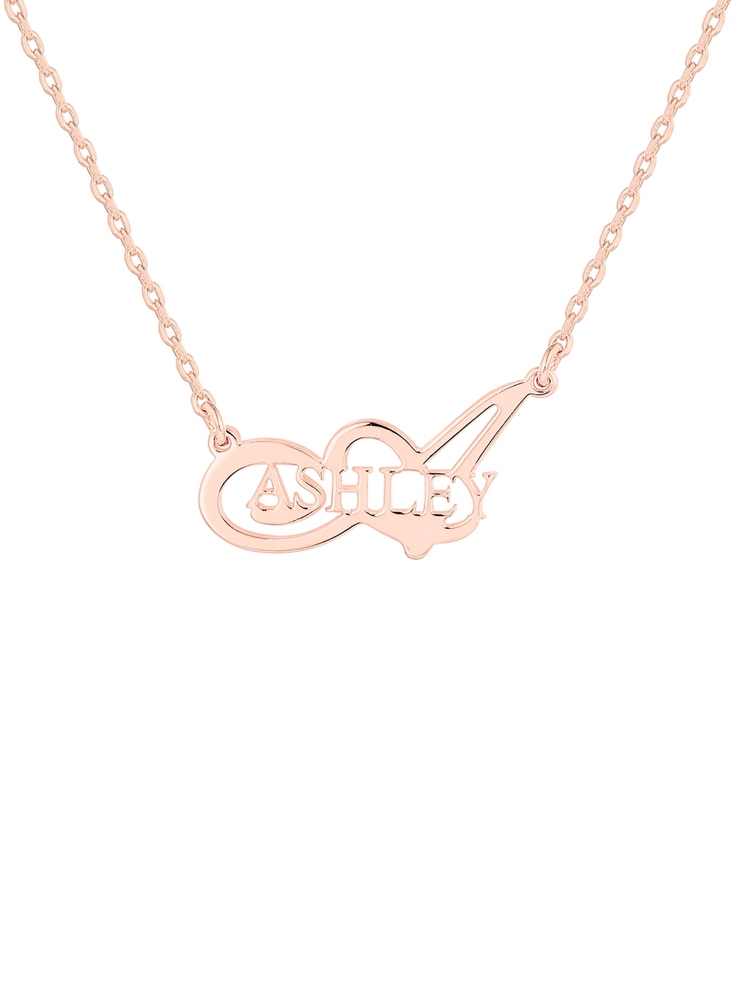 Personalized Planet Women's Sterling Silver Initial and Name Pendant
