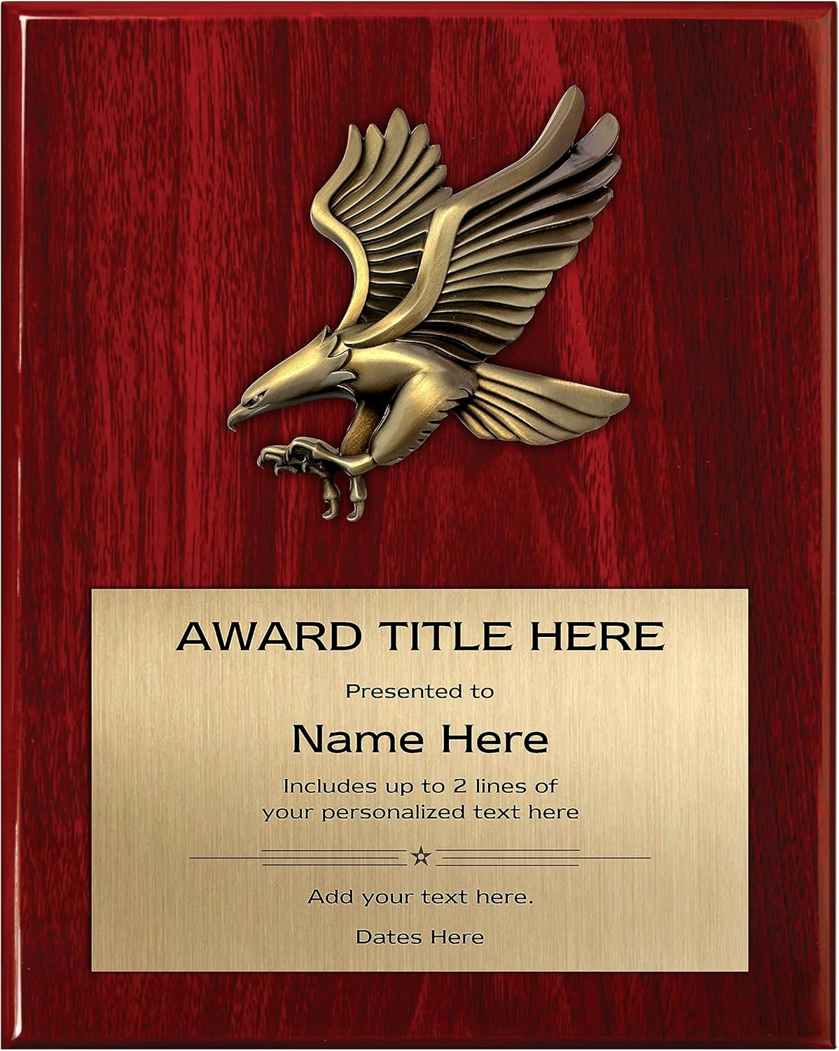 Personalized Plaque for Military Custom Award for Retirement Gifts