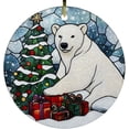 thumbnail image 1 of Personalized Polar Bear Tree Ornaments, Polar Bear Xmas Gifts Ideas, Polar Bear Christmas Décor, Polar Bear Xmas Decorations MAGpiG, 1 of 5