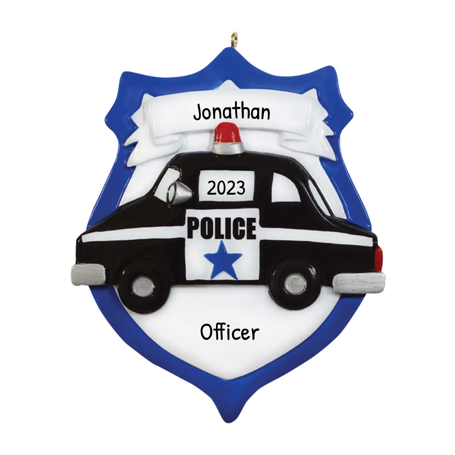 Personalized Police Christmas Ornament Police Car Ornament For