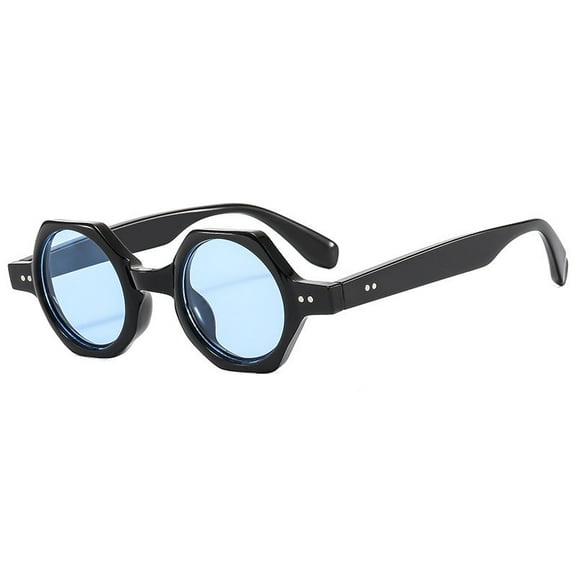 Polygon Sunglasses for Women and Men AC Lens PC Frame Driving Glasses for Travel Fashion Wear and Sun Protection Round