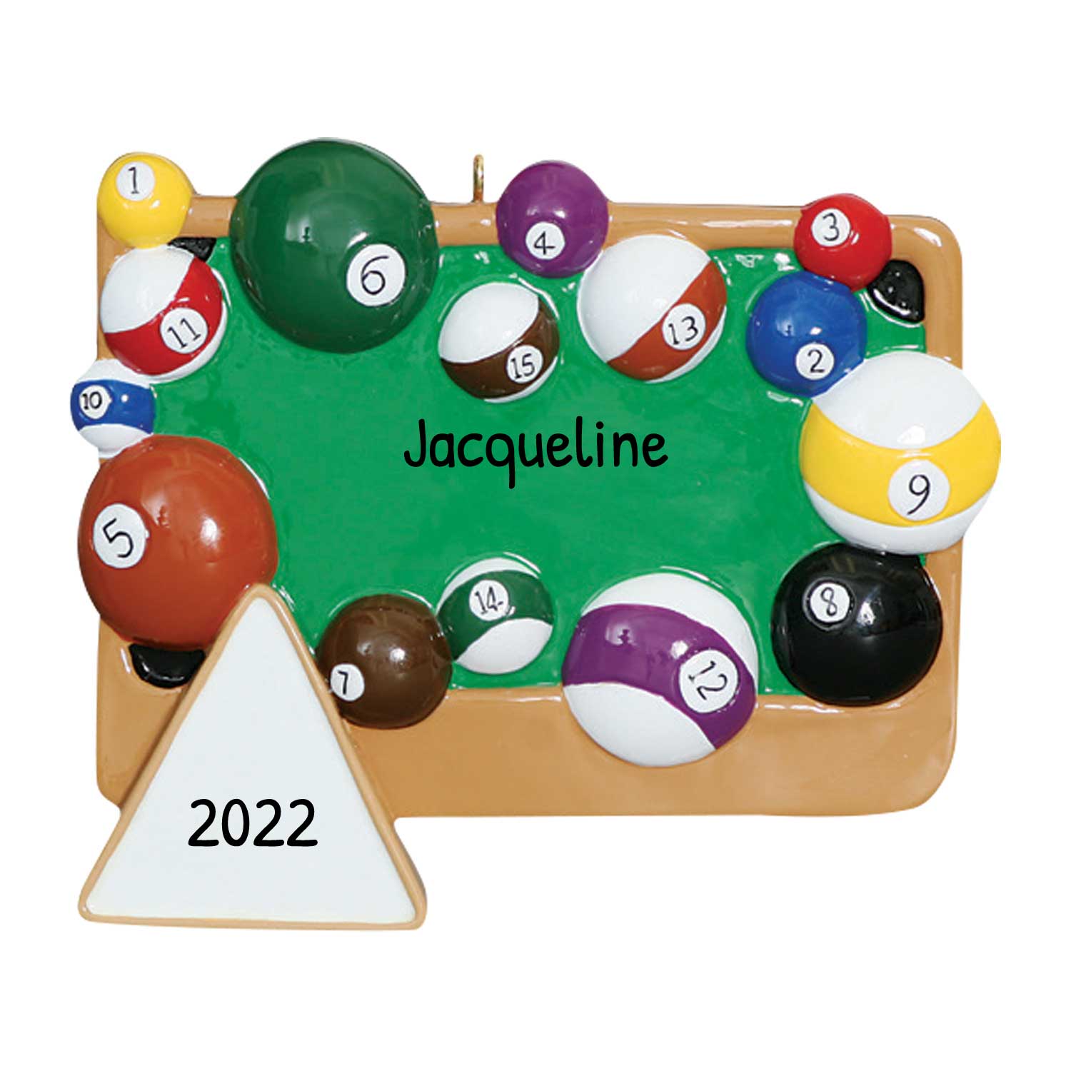 Personalized Pool Ornament Billiards Themed Gifts, Game Ornaments