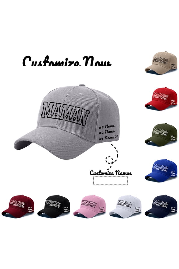 Personalized Printed Baseball Cap Custom Name DIY Gift for Birthday Mother's Day