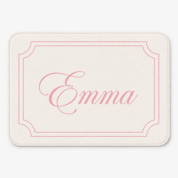 Personalized Printed Doormat with Non-Slip Backing, Custom Text Name or Age Floor Mat, 2 Sizes