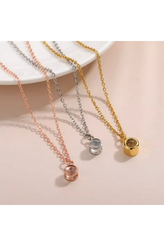 Personalized Projection Photo Necklace Customized Personality Photo