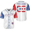 thumbnail image 1 of Personalized Puerto Rico Baseball Shirt Customized Puerto Rican Baseball Jersey Puerto Rican Baseball Gift for Men (L), 1 of 4