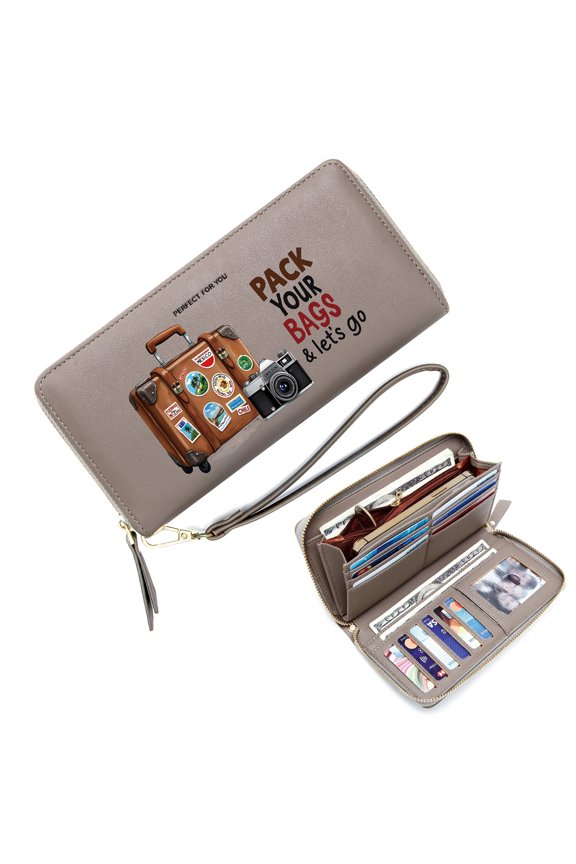 Personalized RFID Wallet for Women Card Holder Wallet for Women Love Original Designs Made on Demand Zipper Coin Pocket Travel Accessory Card Holder