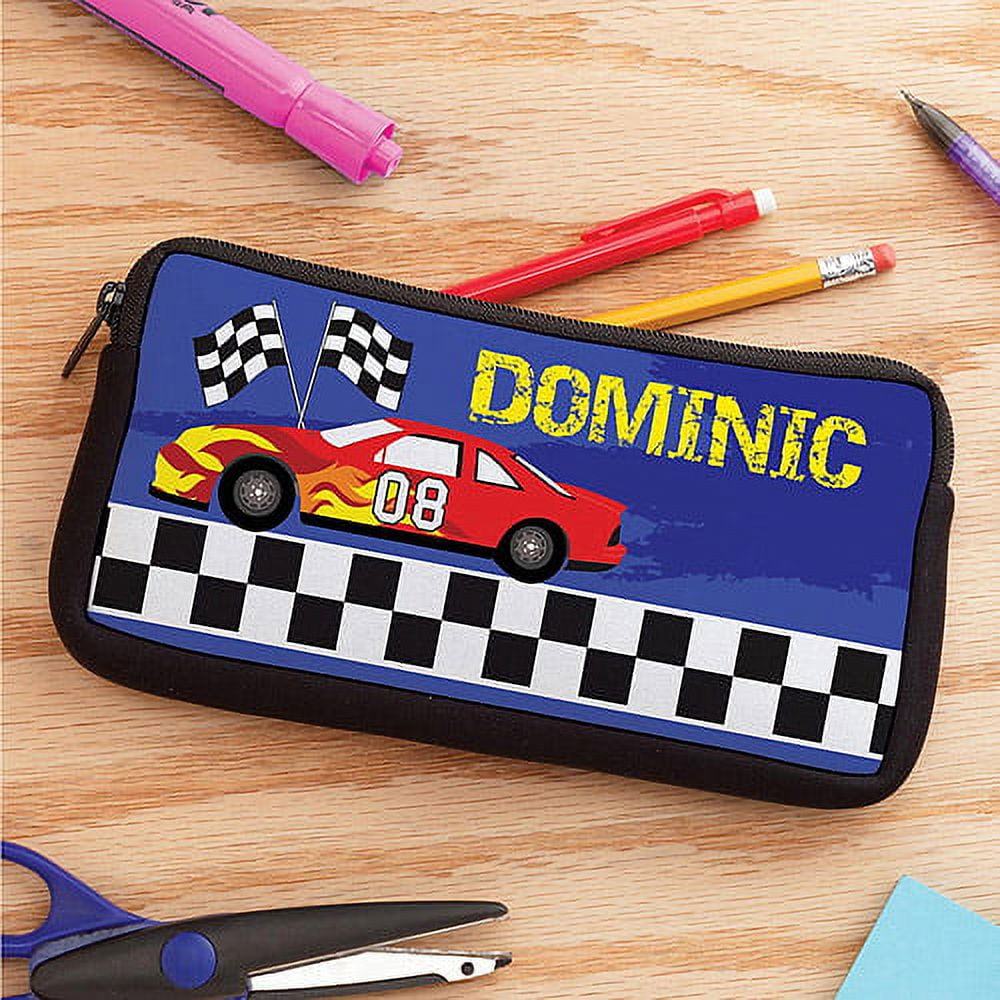 Personalized Race Car Pencil Case