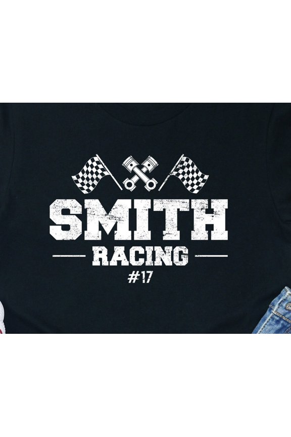 Personalized Racing Team Shirt Custom Family Race Day Apparel