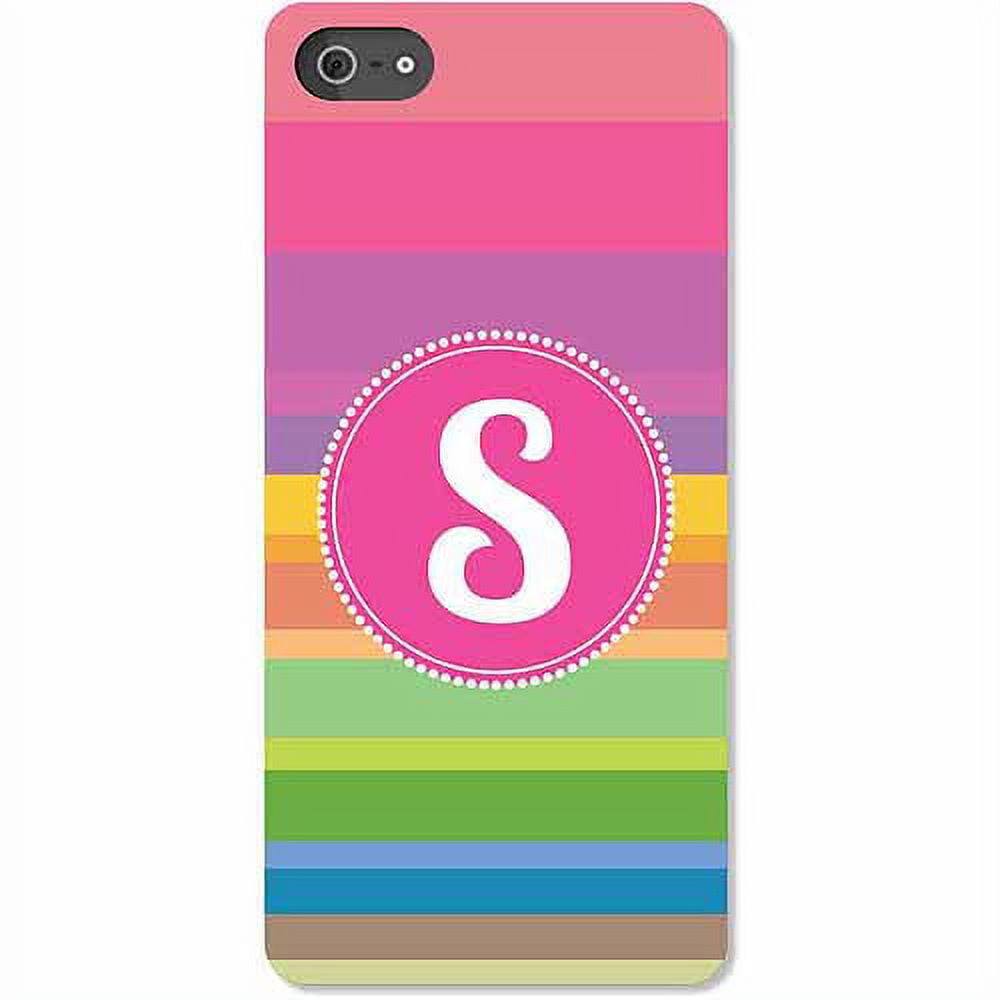 Personalized Rainbow Striped iPhone Case