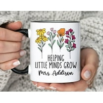 Personalized Rainbow Teacher Gift, Custom Name Coffee Cup for Educators, Back to School, Teacher Appreciation Gift, End of Term Gifts