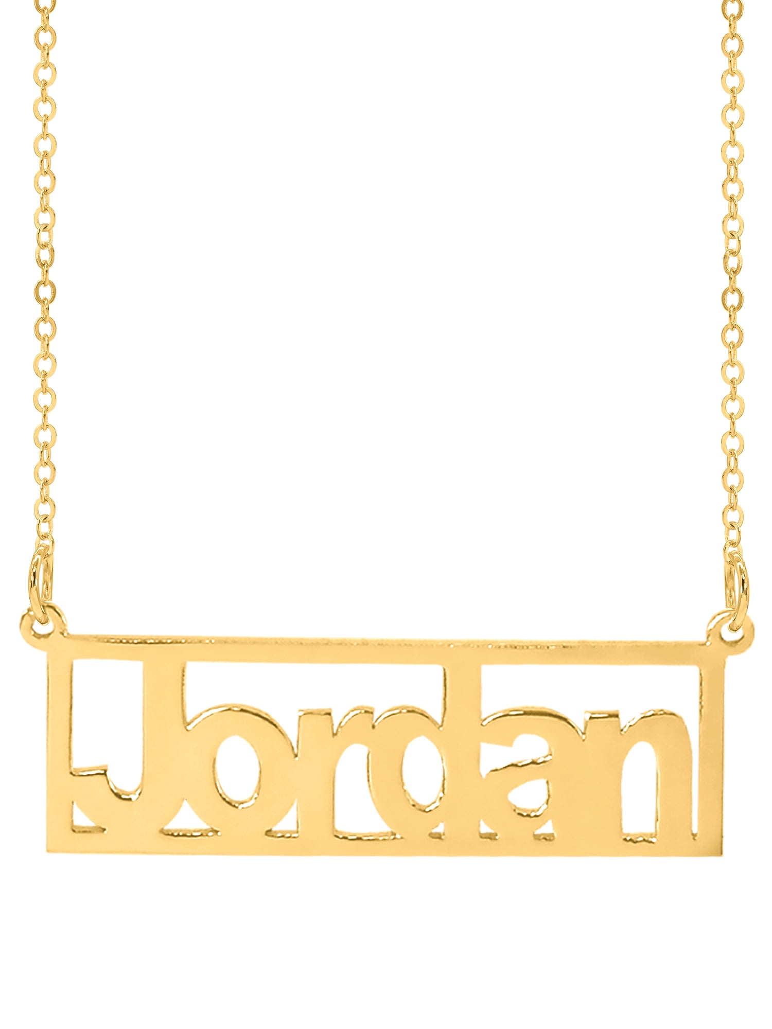 Personalized Rectangle Bar Name Necklace