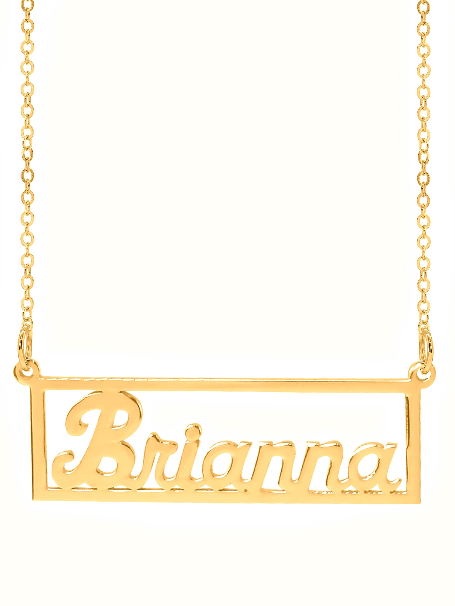 Personalized Rectangle Bar Name Necklace