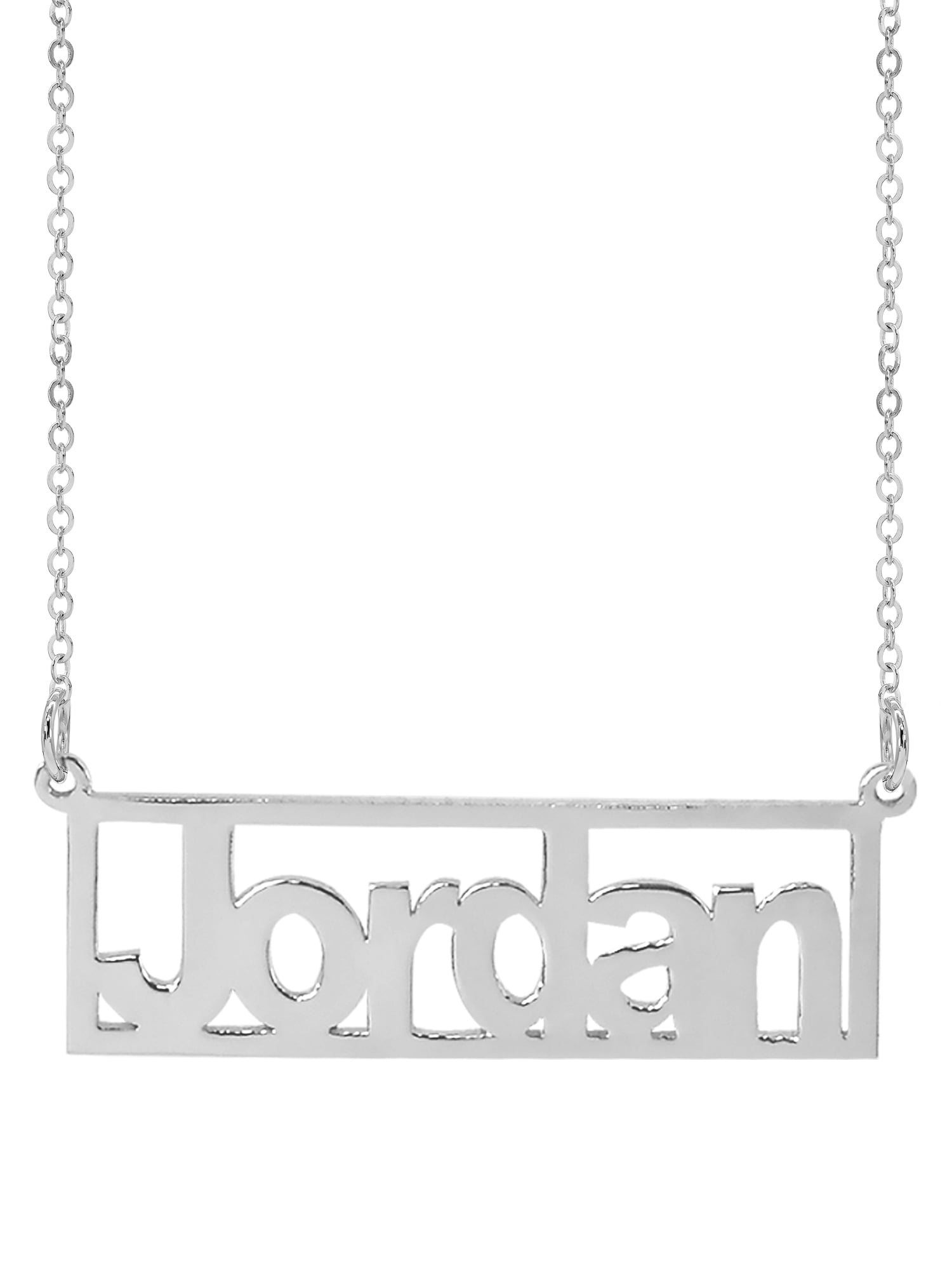 Personalized Rectangle Bar Name Necklace