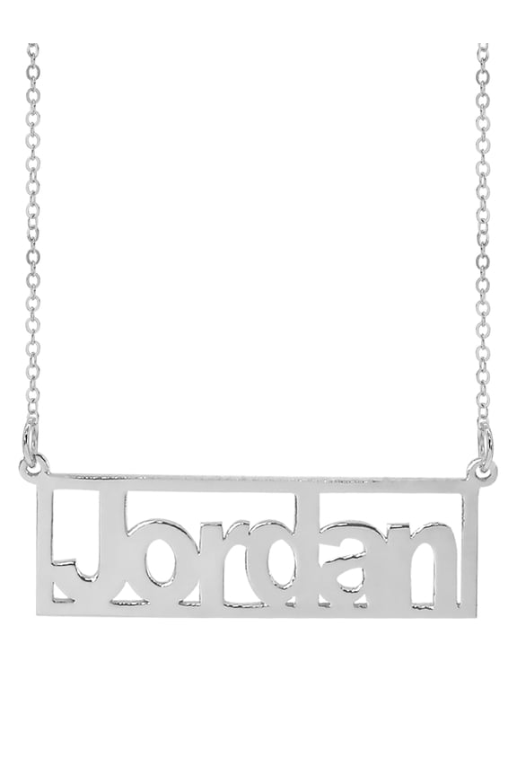 Personalized Rectangle Bar Name Necklace