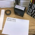 thumbnail image 1 of Personalized Rectangular Self-Inking Rubber Stamp - The Deshevier, 1 of 2