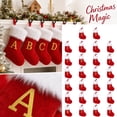 thumbnail image 1 of Personalized Red Christmas Stocking with Gold Letter Accent, Plush Trim Christmas Tree Decor for Cozy Holiday Decorations in Living Spaces, Festive Christmas Gift and Party Decor,, 1 of 7