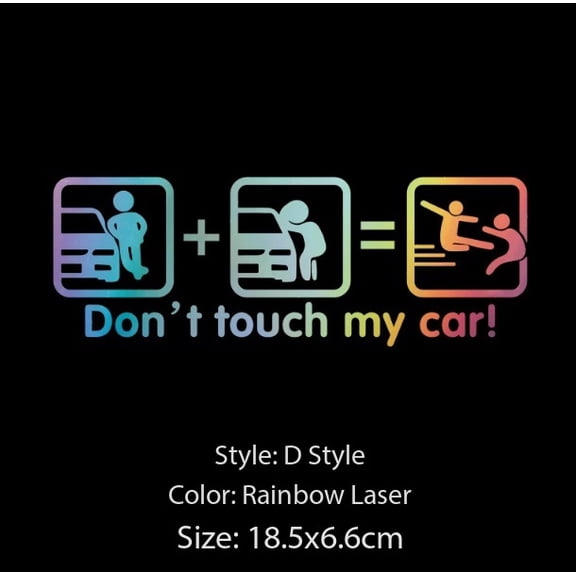 Personalized Reflective Car Stickers Set - Humorous Decals for Enhanced Visibility and Customization