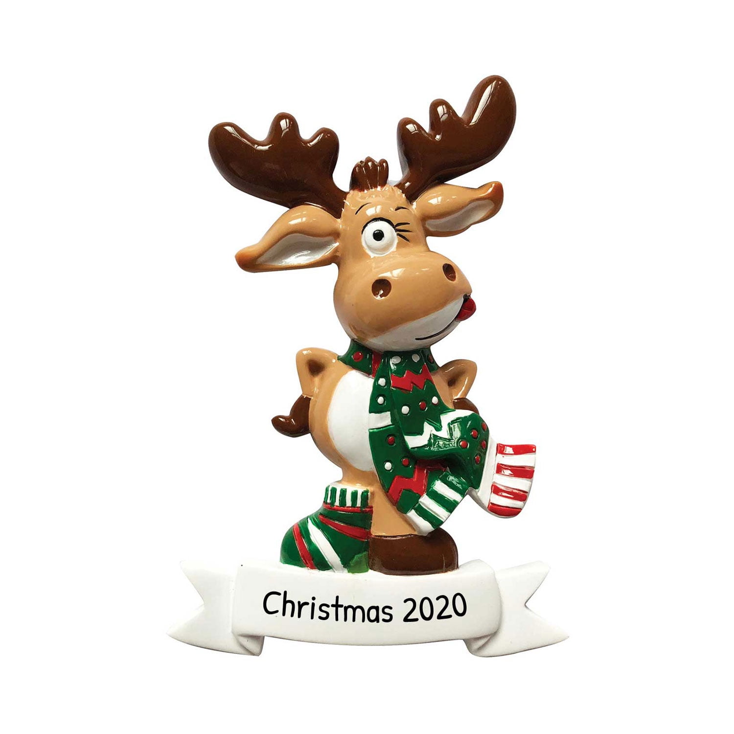 Personalized Reindeer Christmas Ornaments Moose Christmas Ornaments