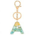 thumbnail image 1 of Personalized Resin Keychain Translucent Letter Charm Customizable Key Ring, 1 of 1