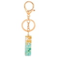 thumbnail image 1 of Personalized Resin Keychain Translucent Letter Charm Customizable Key Ring, 1 of 1