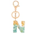 thumbnail image 1 of Personalized Resin Translucent Keychain Creative Letter Color Pendant Keychain Wallet with Key Ring for Women Key Ring Belt Clip Cool Keys Shapes Blanks for Acrylic Bookmark Blanks Key Hook for Pants, 1 of 1