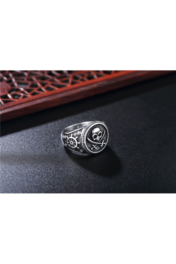 Personalized Retro Skull Men's Titanium Steel Ring
