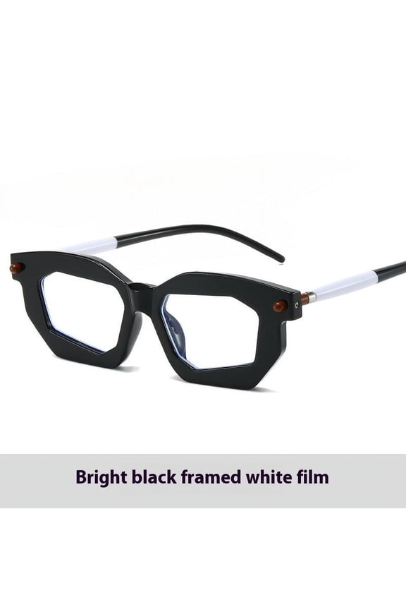 Retro Sunglasses for Women and Men Small Frame AC Lens Sun Visor Protection Literary Box Sunglasses and Personalized