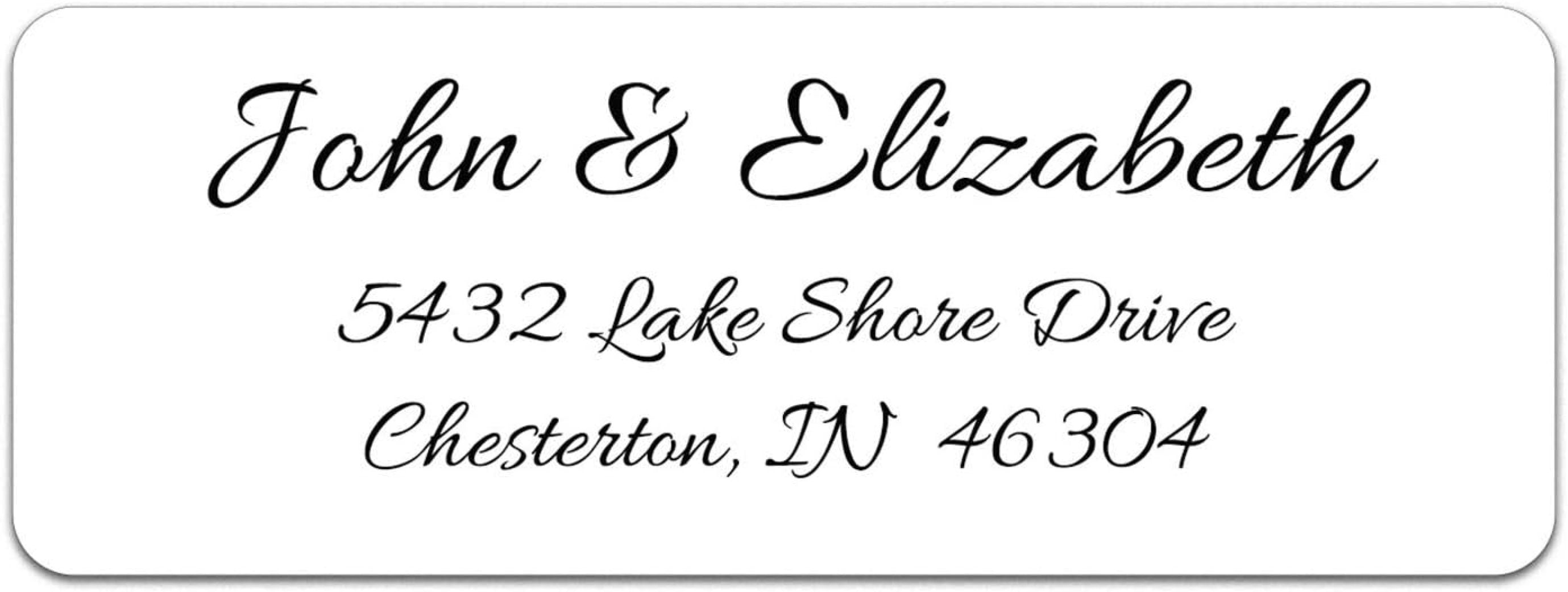 Personalized Return Address Labels - Custom Clear Stickers For Mail - Ireland - View #6