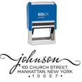 thumbnail image 1 of Personalized Return Address Stamp Self Inking Custom Rubber Stamper Johnson Colop By Printtoo, 1 of 1