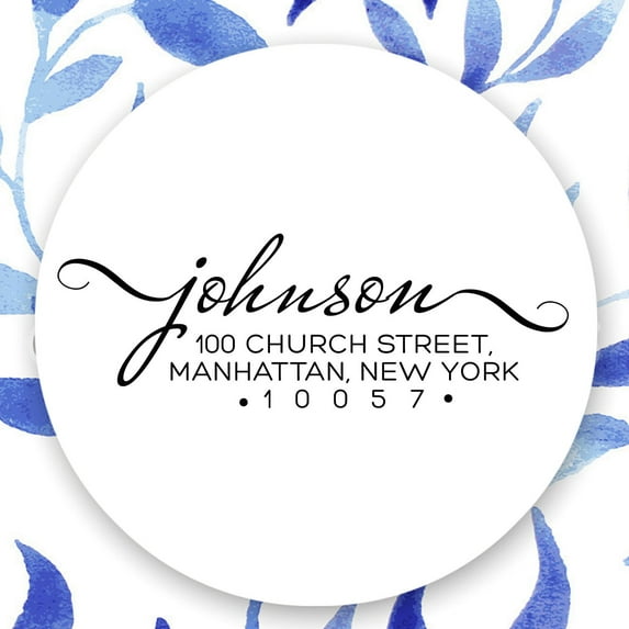 Personalized Return Address Stamp Self Inking Custom Rubber Stamper Johnson Colop By Printtoo