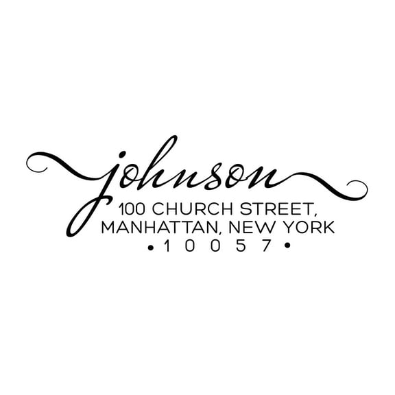 Personalized Return Address Stamp Self Inking Custom Rubber Stamper Johnson Colop By Printtoo