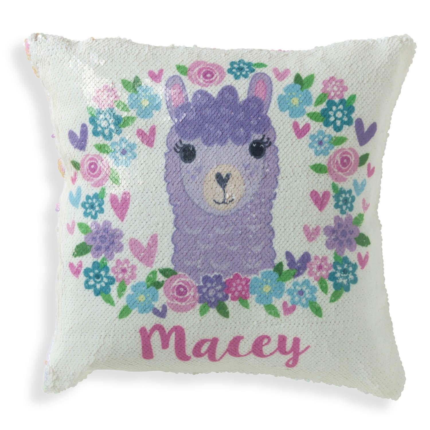 Llama sequin pillow hotsell