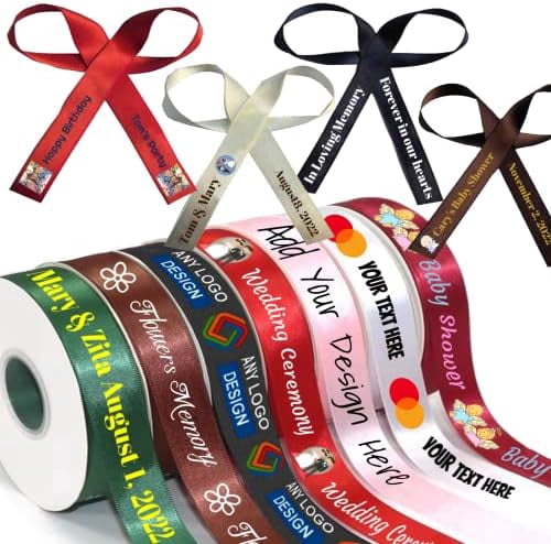 Personalized Ribbon Custom Pre-Cut Ribbon with Name/Photo/Text for ...